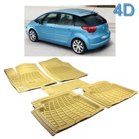 Autoen Citroen C4 Picasso 2006-2012 Bej 4D Havuzlu Paspas