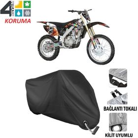 Autoes Apachi XZ 250 Siyah Kilit Uyumlu Motosiklet Brandası