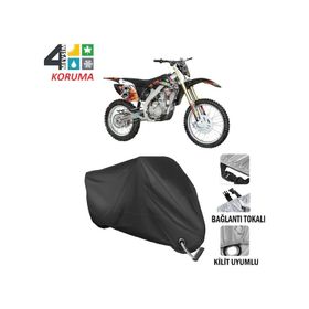 Autoes Apachi XZ 250 Siyah Kilit Uyumlu Motosiklet Brandası