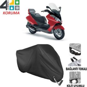 Autoes Aprilia Atlantic 200 Siyah Kilit Uyumlu Motosiklet Brandası