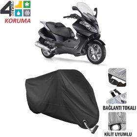 Autoes Aprilia Atlantic 500 Siyah Kilit Uyumlu Motosiklet Brandası