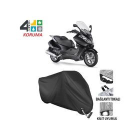 Autoes Aprilia Atlantic 500 Siyah Kilit Uyumlu Motosiklet Brandası