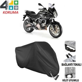 Autoes Aprilia Mana 850 Siyah Kilit Uyumlu Motosiklet Brandası