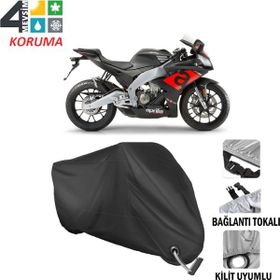 Autoes Aprilia RS4 125 Siyah Kilit Uyumlu Motosiklet Brandası