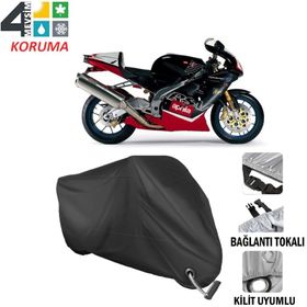 Autoes Aprilia RSV Mille Siyah Kilit Uyumlu Motosiklet Brandası