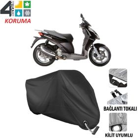 Autoes Aprilia Sporcity 250 Siyah Kilit Uyumlu Motosiklet Brandası