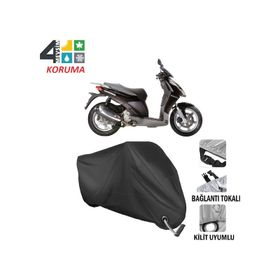 Autoes Aprilia Sporcity 250 Siyah Kilit Uyumlu Motosiklet Brandası