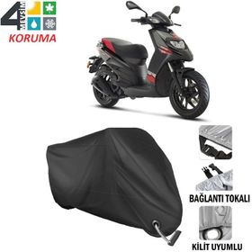 Autoes Aprilia SR 125 Siyah Kilit Uyumlu Motosiklet Brandası