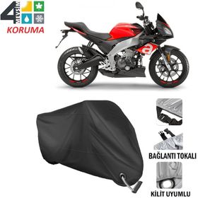 Autoes Aprilia Tuono 125 Siyah Kilit Uyumlu Motosiklet Brandası