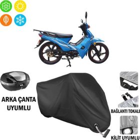 Autoes Arora AR 50-50 Kasırga Kilit Uyumlu Motosiklet Brandası