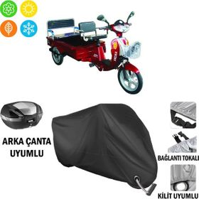 Autoes Arora TDR 601 SZ Siyah Kilit Uyumlu Motosiklet Brandası