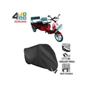 Autoes Arora TDR 601 SZ Siyah Kilit Uyumlu Motosiklet Brandası