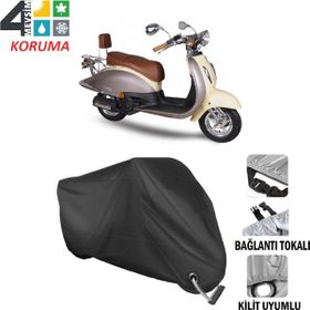 Autoes Asya Nostalji 125 Kilit Uyumlu Motosiklet Brandası