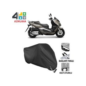 Autoes Autoes Aeon Elite 250 Siyah Kilit Uyumlu Motosiklet Brandası