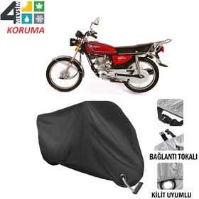 Autoes Belderia 250CC Siyah Kilit Uyumlu Motosiklet Brandası