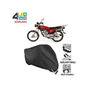 Autoes Belderia 250CC Siyah Kilit Uyumlu Motosiklet Brandası