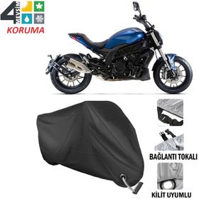 Autoes Benelli 502C Siyah Kilit Uyumlu Motosiklet Brandası