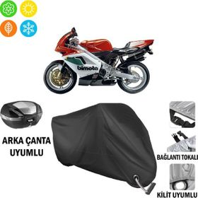 Autoes Bimota Racing V Due Siyah Kilit Uyumlu Motosiklet Brandası