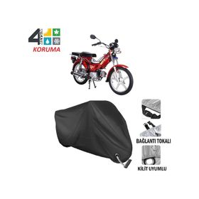 Autoes Bisan King Siyah Kilit Uyumlu Motosiklet Brandası