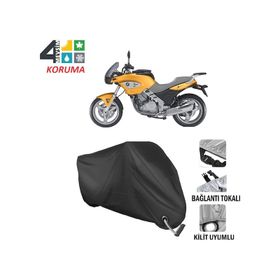 Autoes Bmw F650 CS Siyah Kilit Uyumlu Motosiklet Brandası