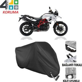 Autoes Bmw F700 GS Siyah Kilit Uyumlu Motosiklet Brandası