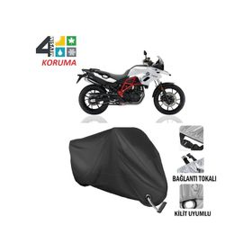 Autoes Bmw F700 GS Siyah Kilit Uyumlu Motosiklet Brandası