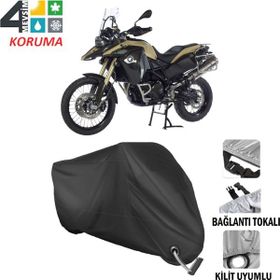 Autoes Bmw F800 GS Adventure Siyah Kilit Uyumlu Motosiklet Brandası