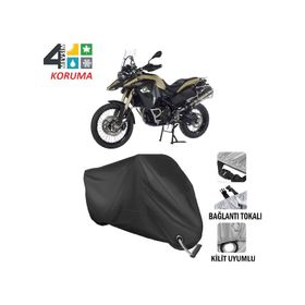 Autoes Bmw F800 GS Adventure Siyah Kilit Uyumlu Motosiklet Brandası