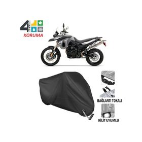 Autoes Bmw F800 GS Siyah Kilit Uyumlu Motosiklet Brandası