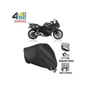 Autoes Bmw F800 GT Siyah Kilit Uyumlu Motosiklet Brandası
