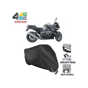 Autoes Bmw K1300 R Siyah Kilit Uyumlu Motosiklet Brandası