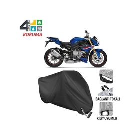 Autoes Bmw S 1000 R Siyah Kilit Uyumlu Motosiklet Brandası