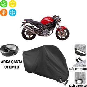 Autoes Cagiva Raptor 650 Siyah Kilit Uyumlu Motosiklet Brandası
