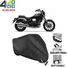 Autoes Daelim Daystar 250 Siyah Kilit Uyumlu Motosiklet Brandası