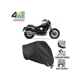 Autoes Daelim Daystar 250 Siyah Kilit Uyumlu Motosiklet Brandası