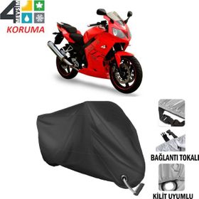 Autoes Daelim Roadwin 250 Siyah Kilit Uyumlu Motosiklet Brandası