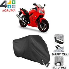 Autoes Daelim Roadwin 250 Siyah Kilit Uyumlu Motosiklet Brandası
