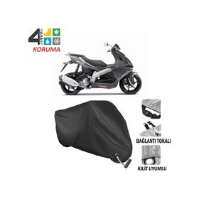 Autoes Derbi GP1 250 Siyah Kilit Uyumlu Motosiklet Brandası