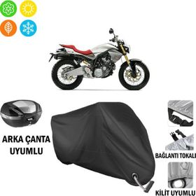 Autoes Derbi Mulhacen 659 Siyah Kilit Uyumlu Motosiklet Brandası