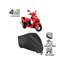 Autoes Dorado Akida CUB 125 Siyah Kilit Uyumlu Motosiklet Brandası