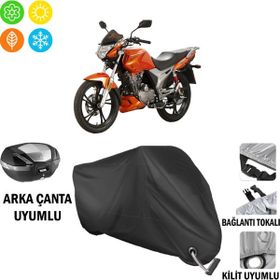 Autoes Haojue HJ 150-9 Siyah Kilit Uyumlu Motosiklet Brandası