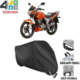Autoes Haojue HJ 150-9 Siyah Kilit Uyumlu Motosiklet Brandası