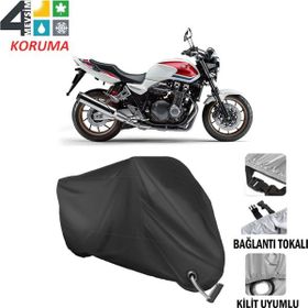 Autoes Honda CB 1300 Siyah Kilit Uyumlu Motosiklet Brandası
