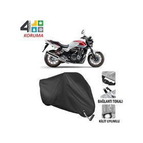 Autoes Honda CB 1300 Siyah Kilit Uyumlu Motosiklet Brandası