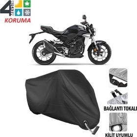Autoes Honda CB 250 Siyah Kilit Uyumlu Motosiklet Brandası