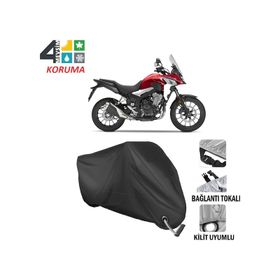 Autoes Honda CB 500 Siyah Kilit Uyumlu Motosiklet Brandası