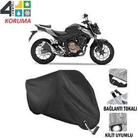 Autoes Honda CB 500F Siyah Kilit Uyumlu Motosiklet Brandası