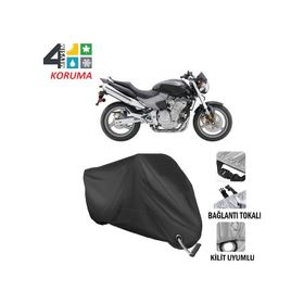 Autoes Honda CB 600F Hornet Siyah Kilit Uyumlu Motosiklet Brandası