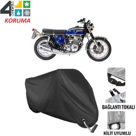 Autoes Honda CB 750 Siyah Kilit Uyumlu Motosiklet Brandası