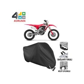 Autoes Honda CRF 450R Siyah Kilit Uyumlu Motosiklet Brandası